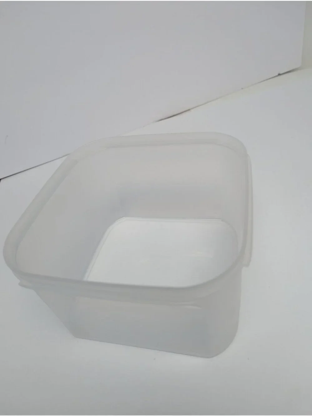 Tupperware Modular Mates 2 Square Sheer Container Black Lid #1620 - 11 Cups